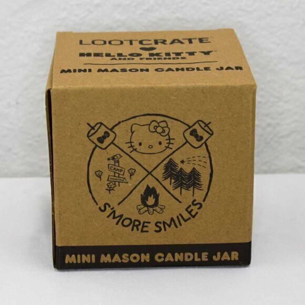 Lootcrate x Hello Kitty S'more‎ Smiles Mini Mason Candle Jar New in Package